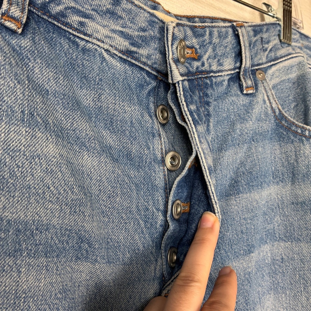 Madewell Womens The Curvy Darted Barrel Leg Jean Size 32 Blue - Picture 10 of 16